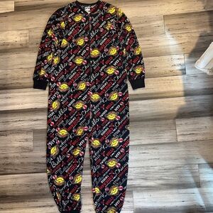 NWOT,NBA Chicago Bulls Little Miss Sunshine One Piece Pajamas Women's Size M .